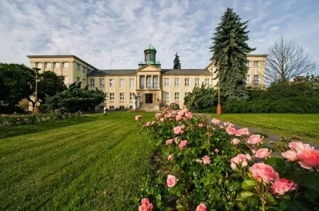 Historic building with garden