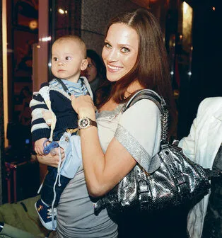 Woman holding baby