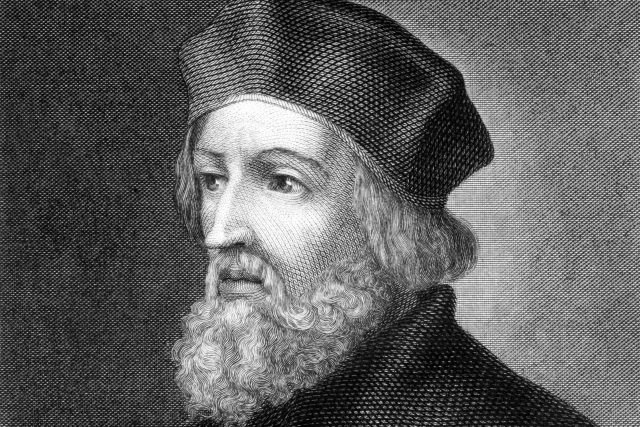 Jan hus portrait engraving