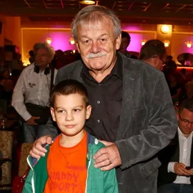 Karel šíp with grandson