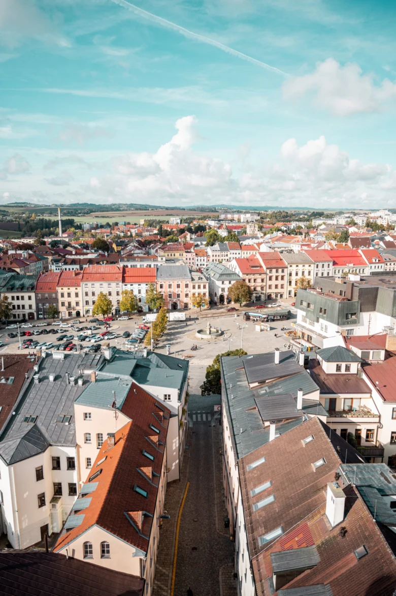 Jihlava town square view