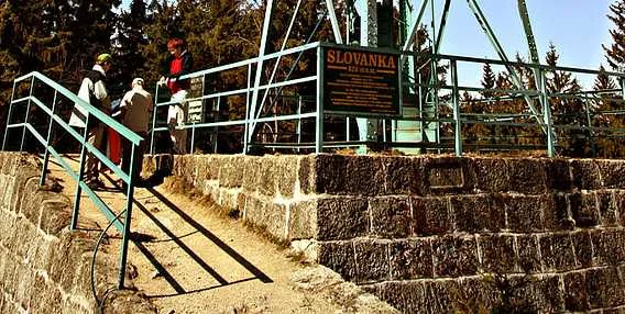 Slovanka monument and stairs